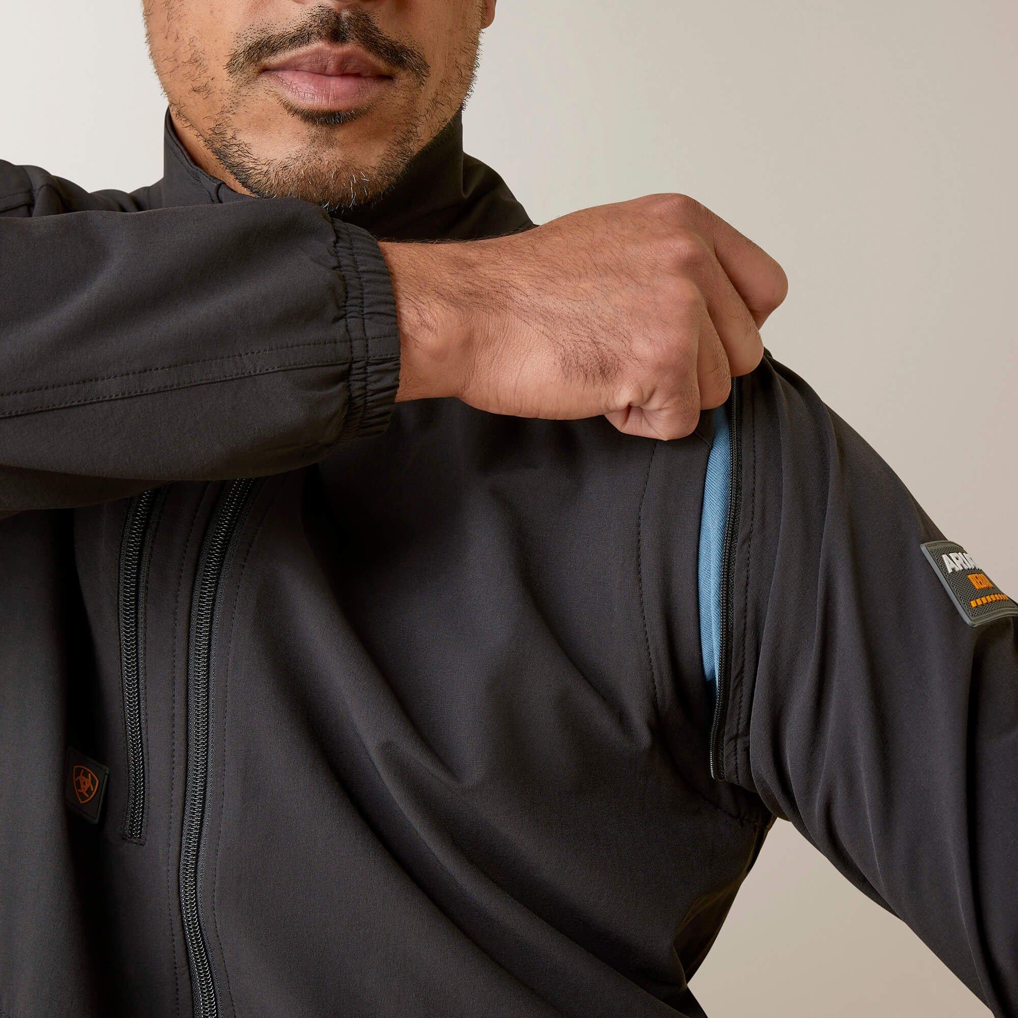 Rebar Weatherproof Convertible Jacket Men - BLACK