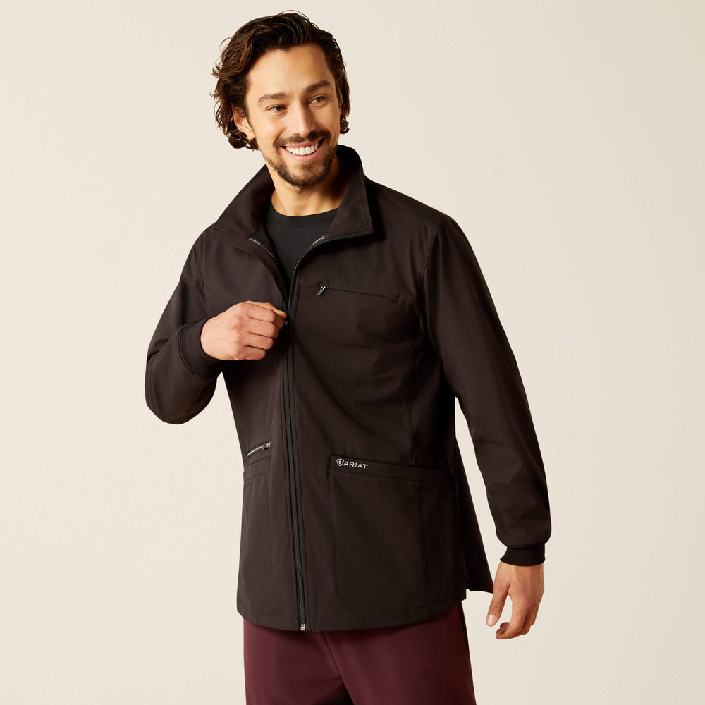Conrad Utility Scrub Jacket Men - BLACK