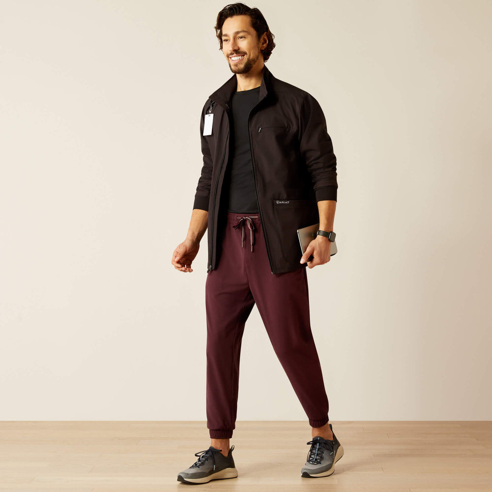Conrad Utility Scrub Jacket Men - BLACK