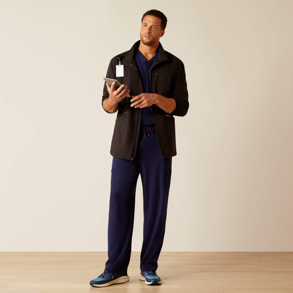Conrad Utility Scrub Jacket Men - BLACK