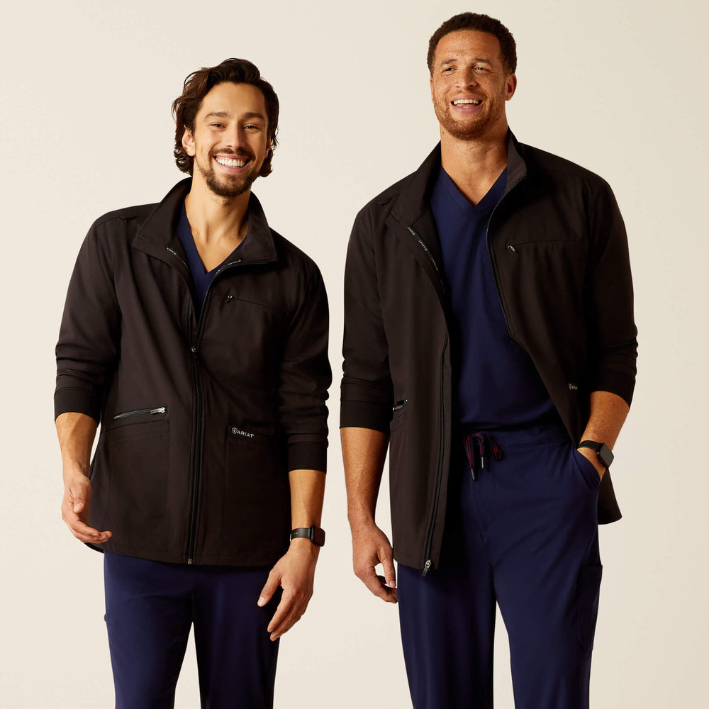 Conrad Utility Scrub Jacket Men - BLACK
