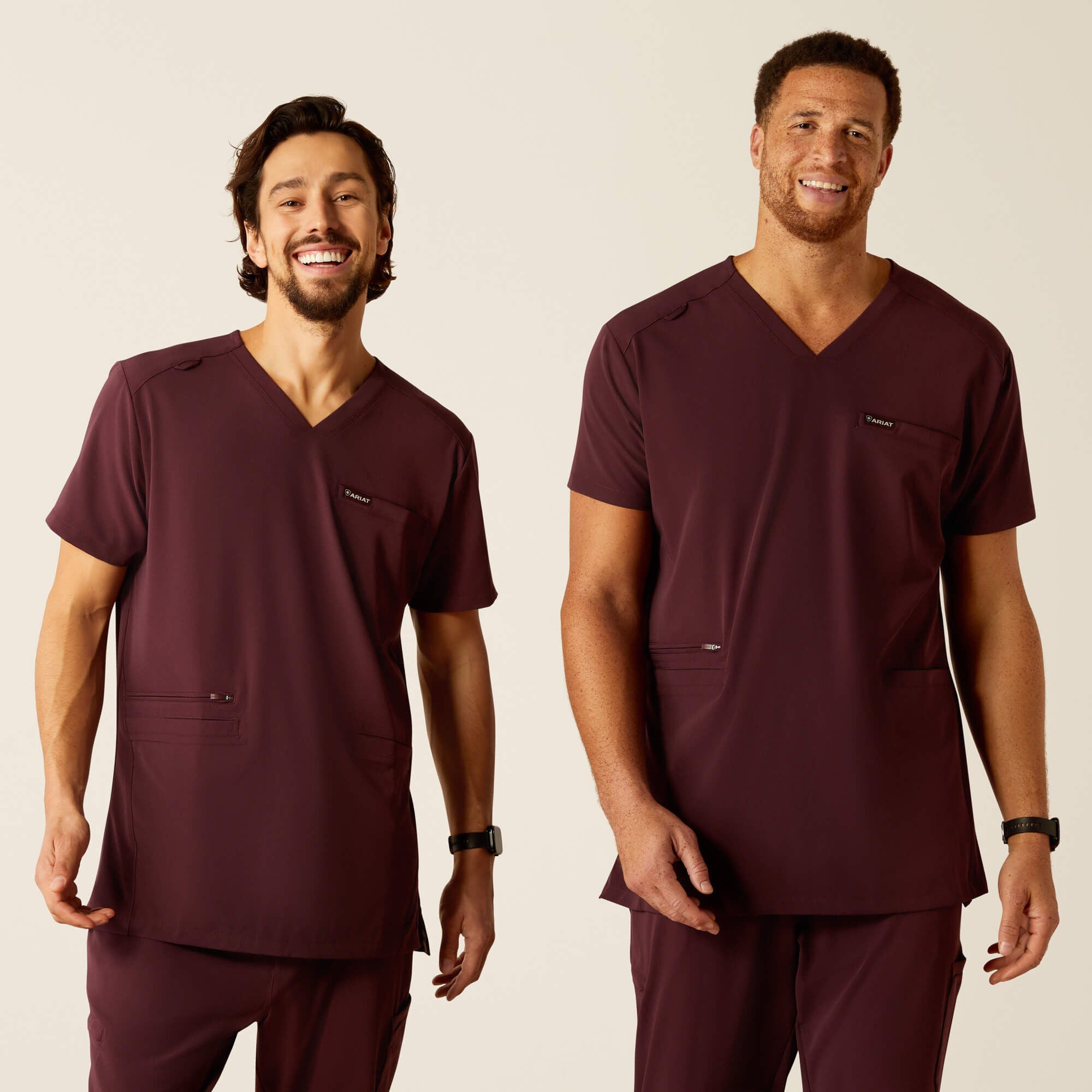 Derham 6 Pocket Scrub Top Men - WINETASTING