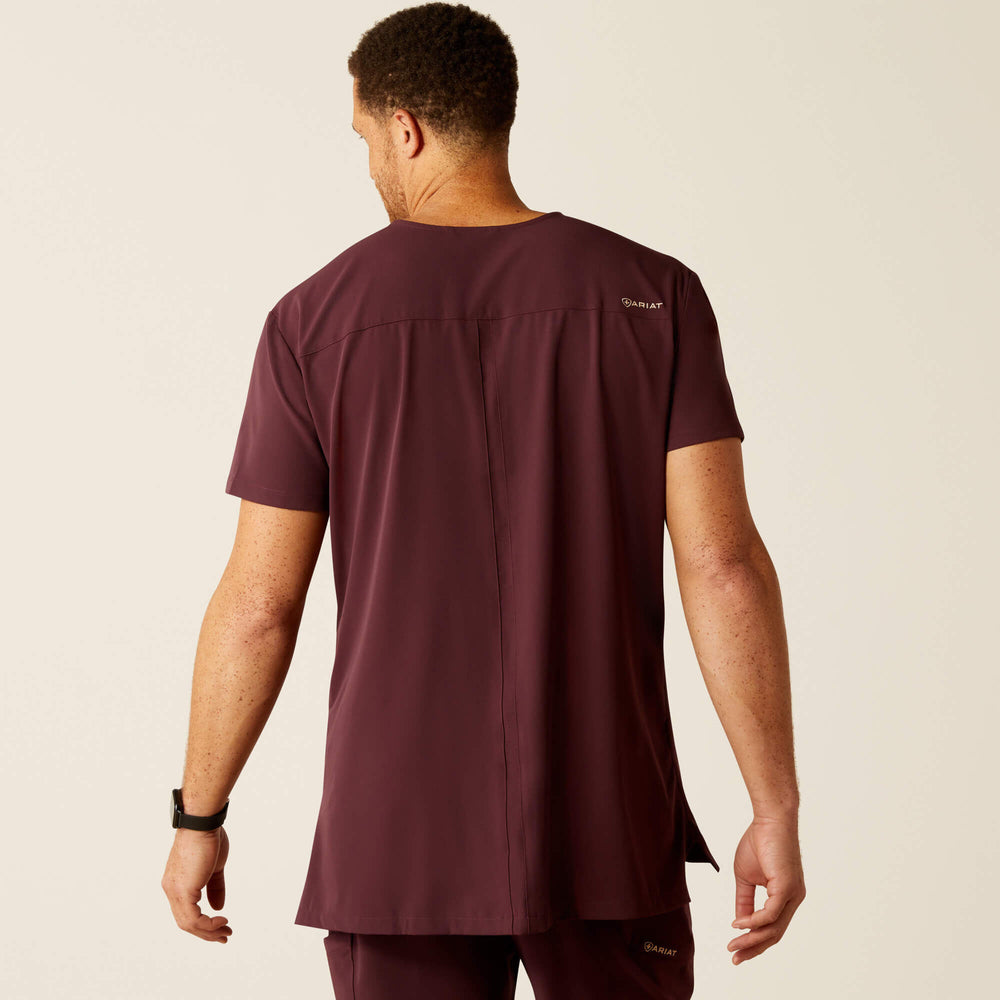 Derham 6 Pocket Scrub Top Men - WINETASTING