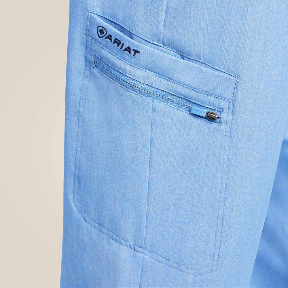 Drew Cargo Stretch Jogger Scrub Pant Men - LIGHT BLUE HEATHER