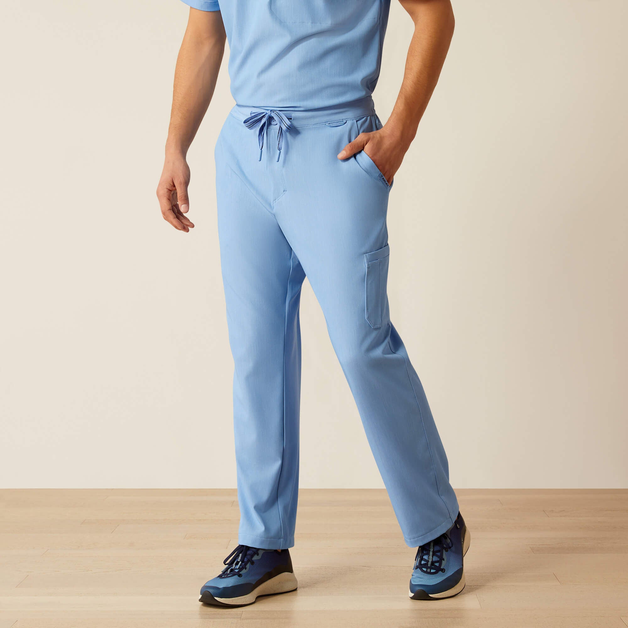Jacobi Utility Stretch Scrub Pant Men - LIGHT BLUE HEATHER