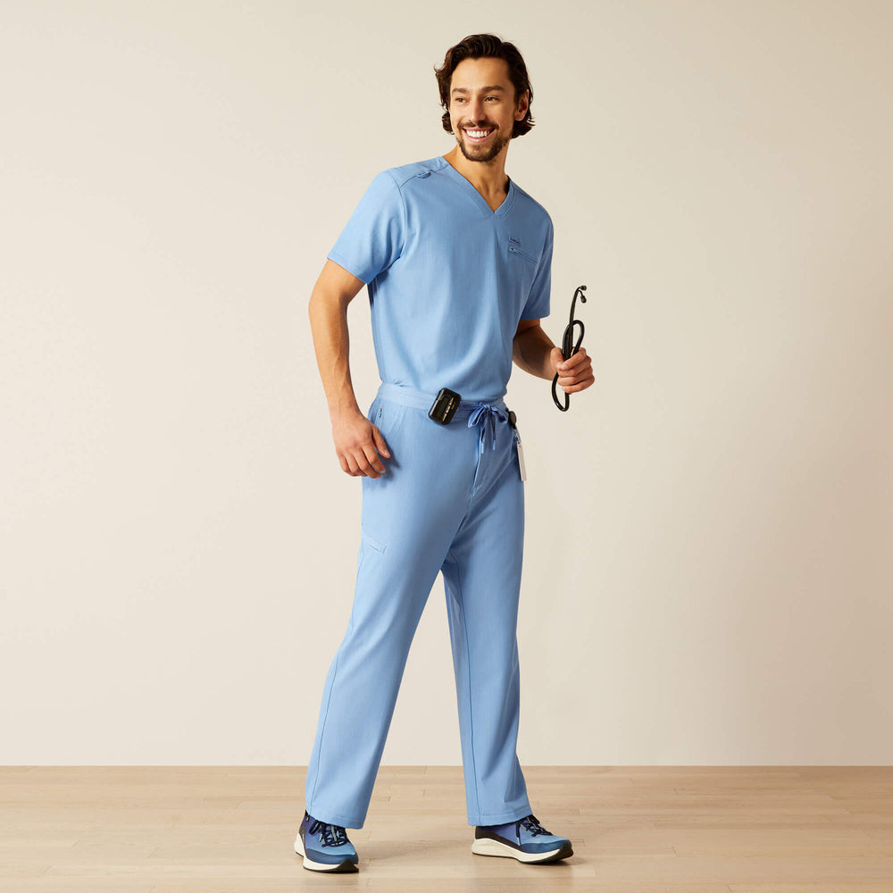 Jacobi Utility Stretch Scrub Pant Men - LIGHT BLUE HEATHER