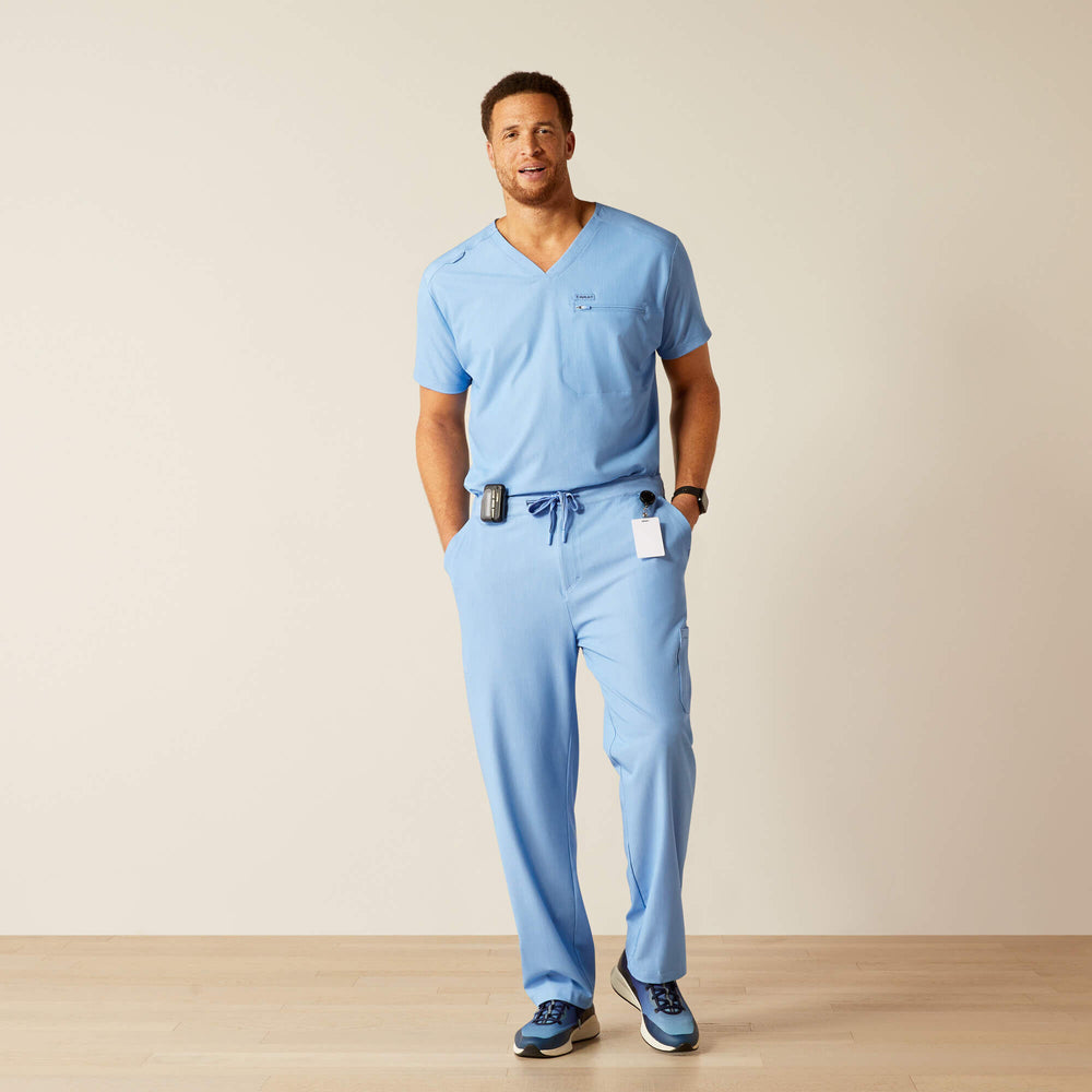 Jacobi Utility Stretch Scrub Pant Men - LIGHT BLUE HEATHER