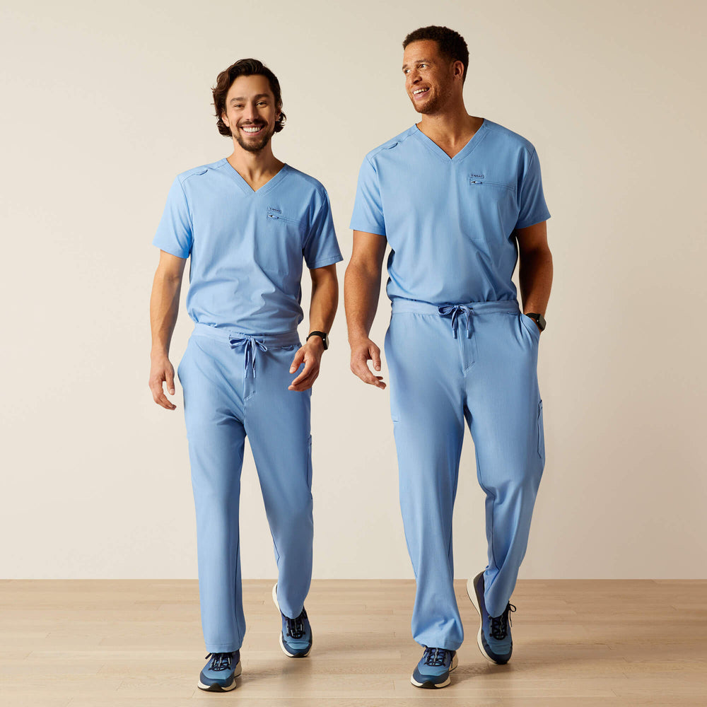 Jacobi Utility Stretch Scrub Pant Men - LIGHT BLUE HEATHER