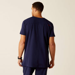 Derham 6 Pocket Scrub Top Men - NAVY