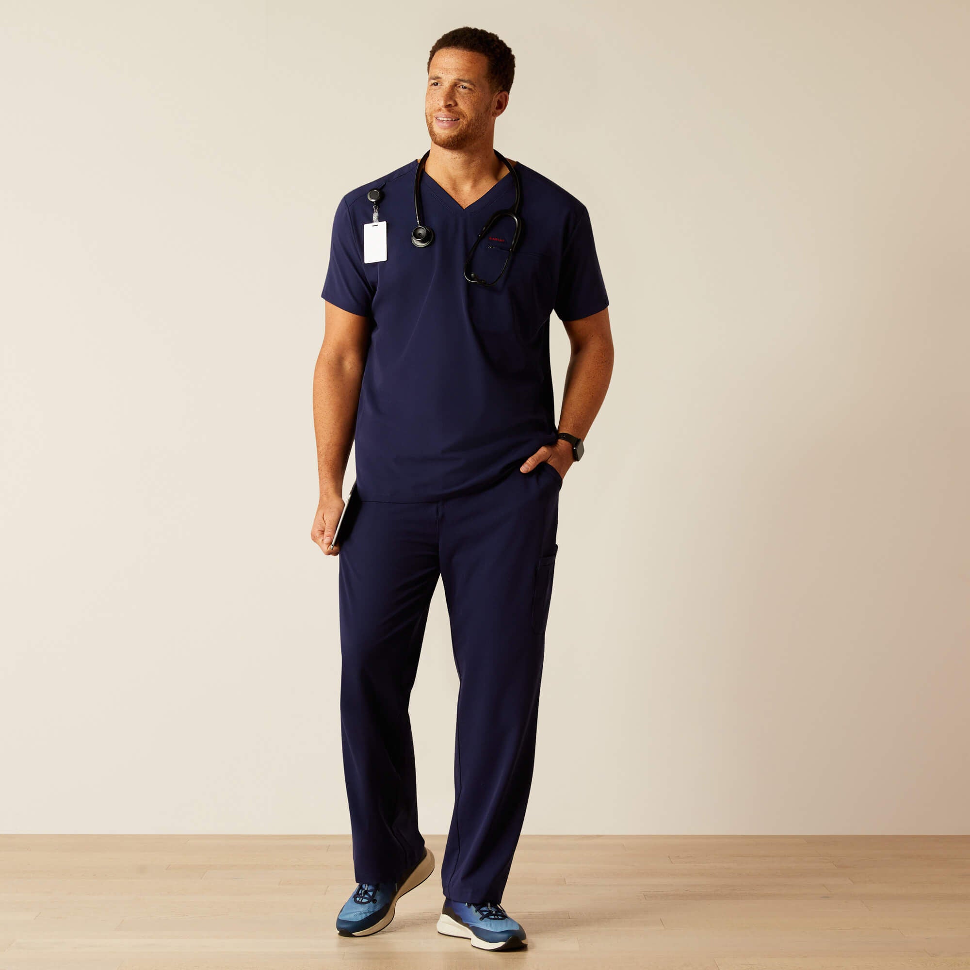 Whitman Scrub Top Men - NAVY