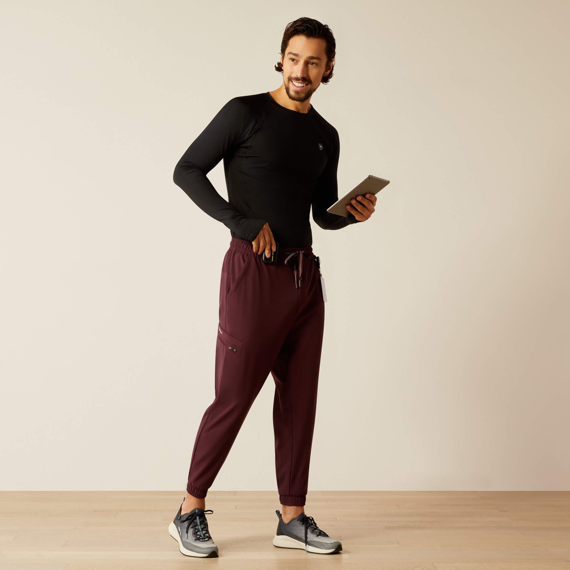 Drew Cargo Stretch Jogger Scrub Pant Men - WINETASTING