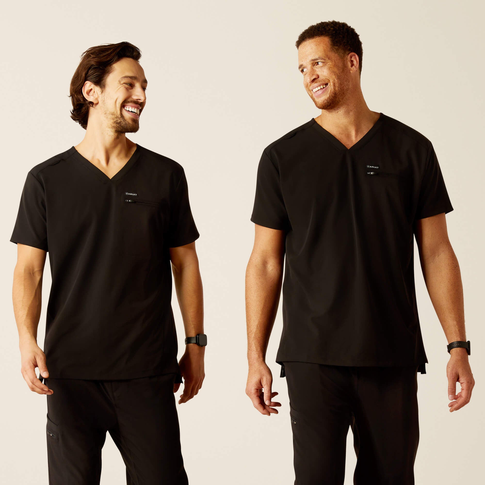 Whitman Scrub Top Men - BLACK