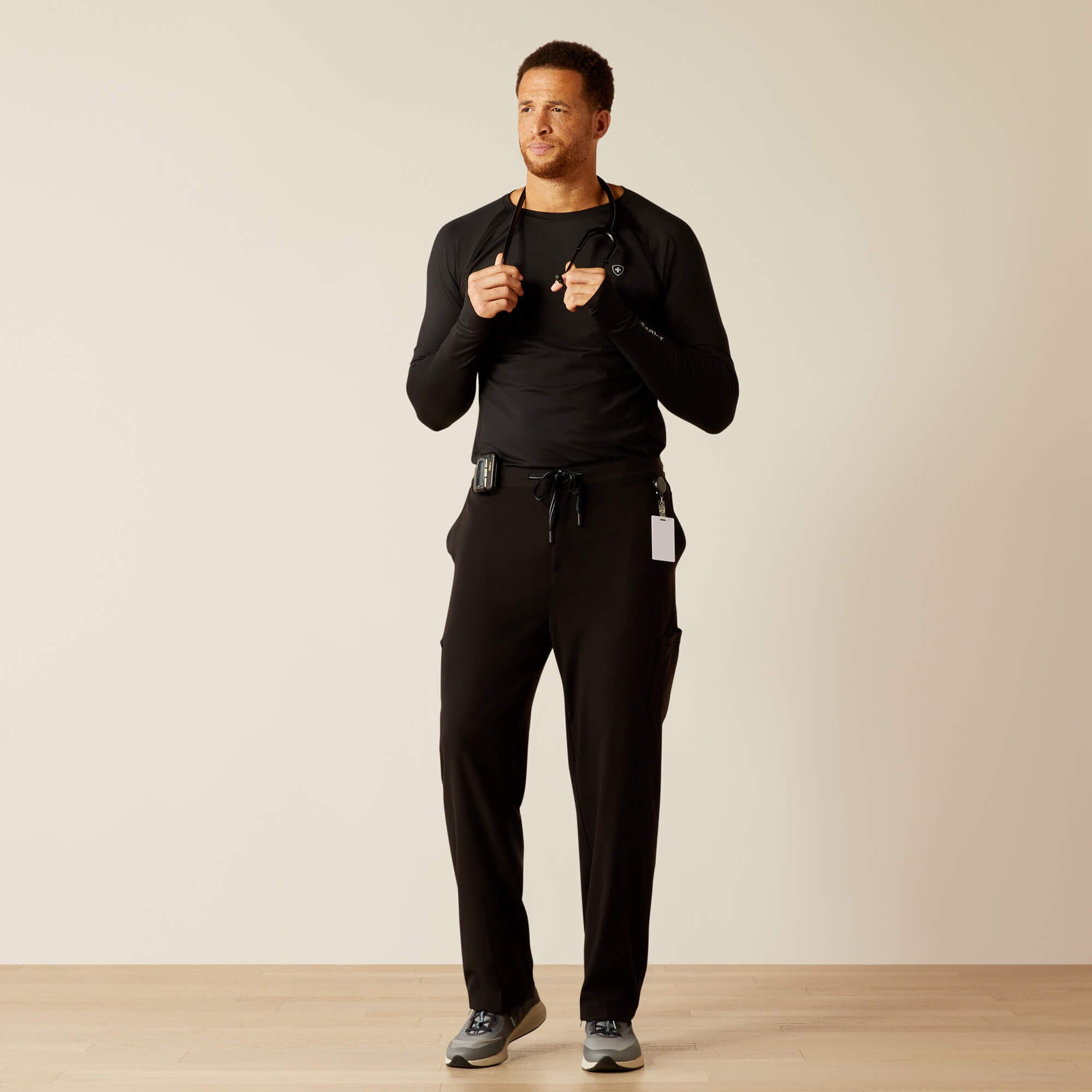 Jacobi Utility Stretch Scrub Pant Men - BLACK