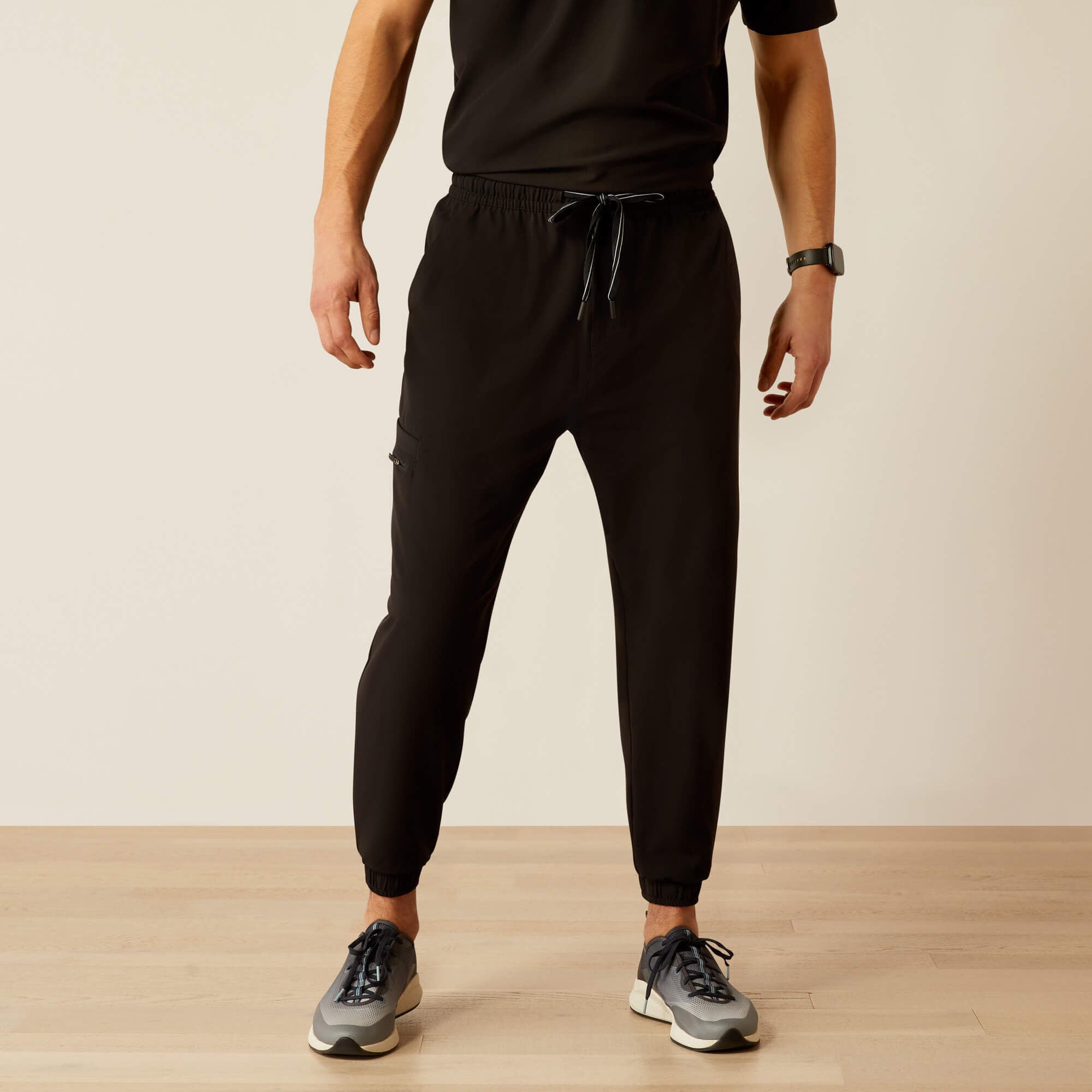 Drew Cargo Stretch Jogger Scrub Pant Men - BLACK