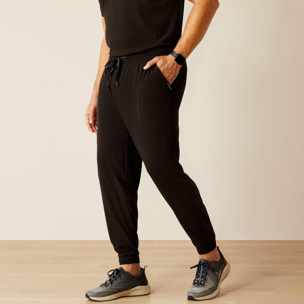 Drew Cargo Stretch Jogger Scrub Pant Men - BLACK
