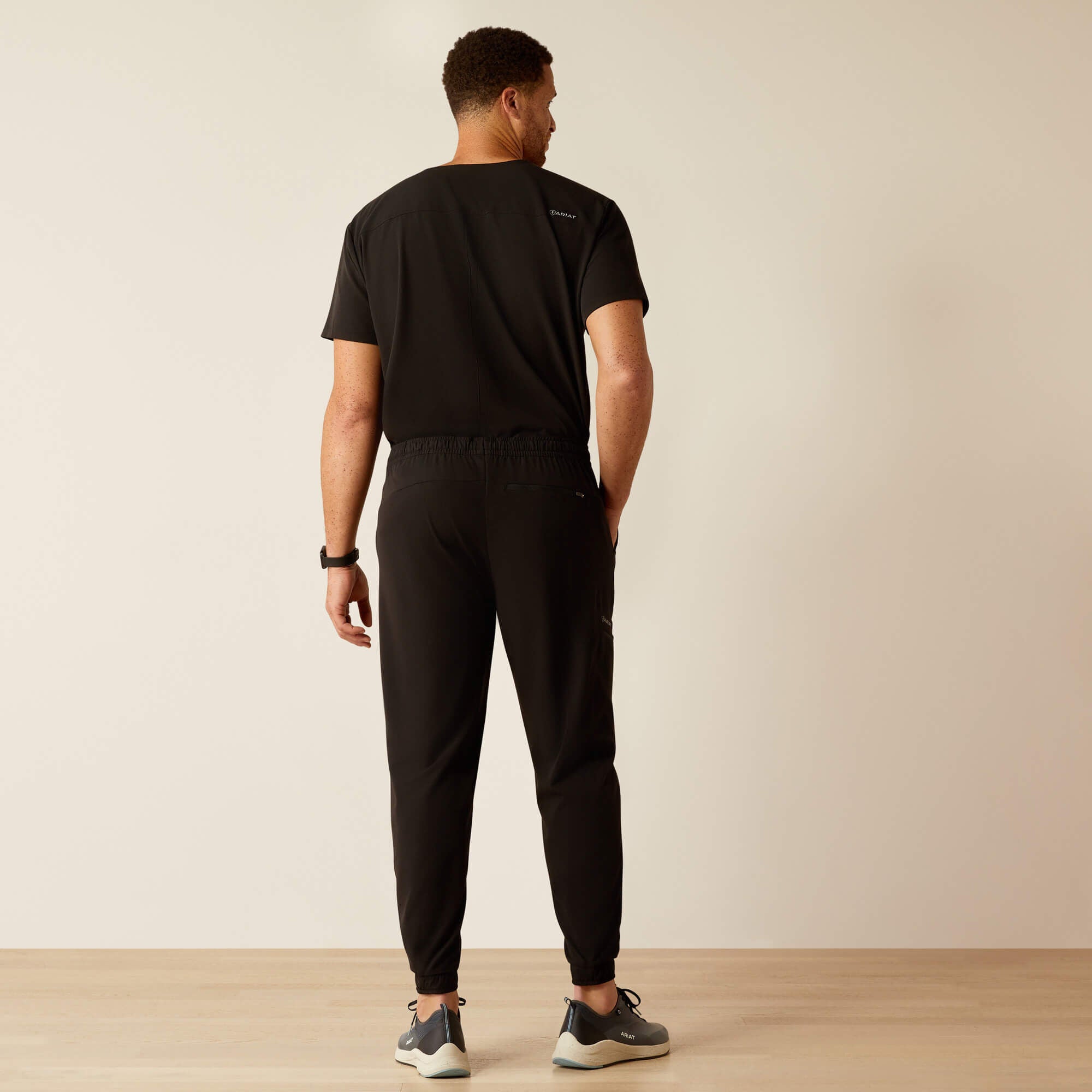 Drew Cargo Stretch Jogger Scrub Pant Men - BLACK