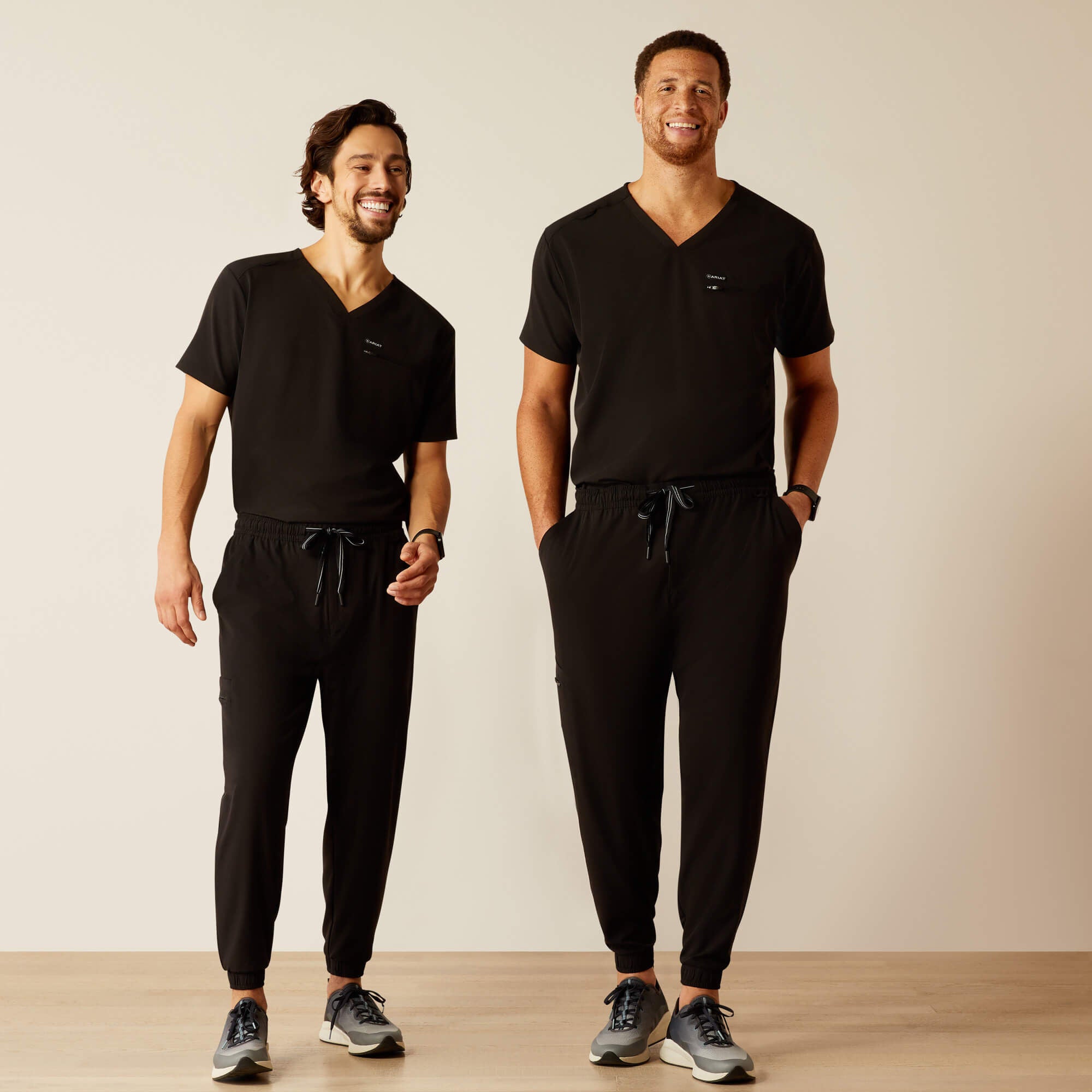 Drew Cargo Stretch Jogger Scrub Pant Men - BLACK