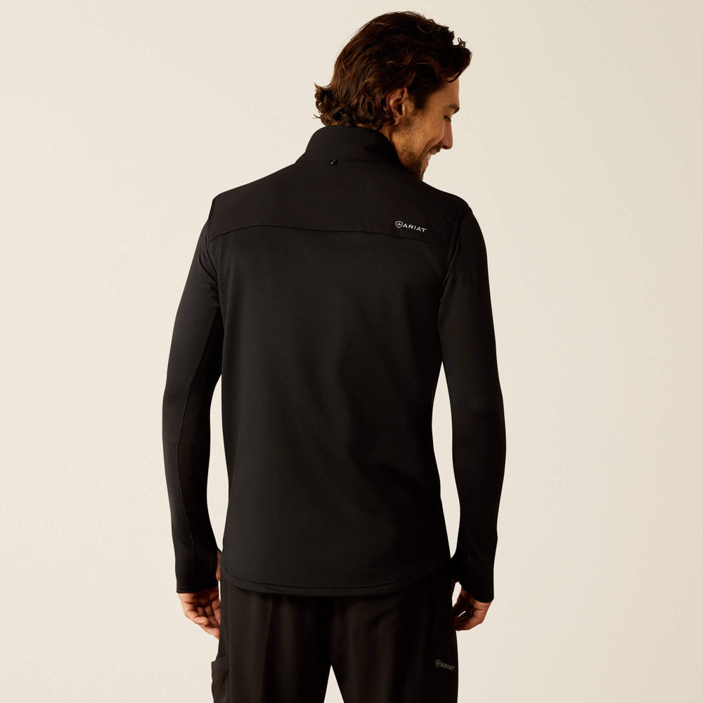 Galen Fleece Scrub Vest Men - BLACK