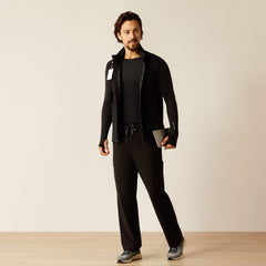 Galen Fleece Scrub Vest Men - BLACK