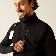 Galen Fleece Scrub Vest Men - BLACK