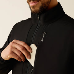 Galen Fleece Scrub Jacket Men - BLACK