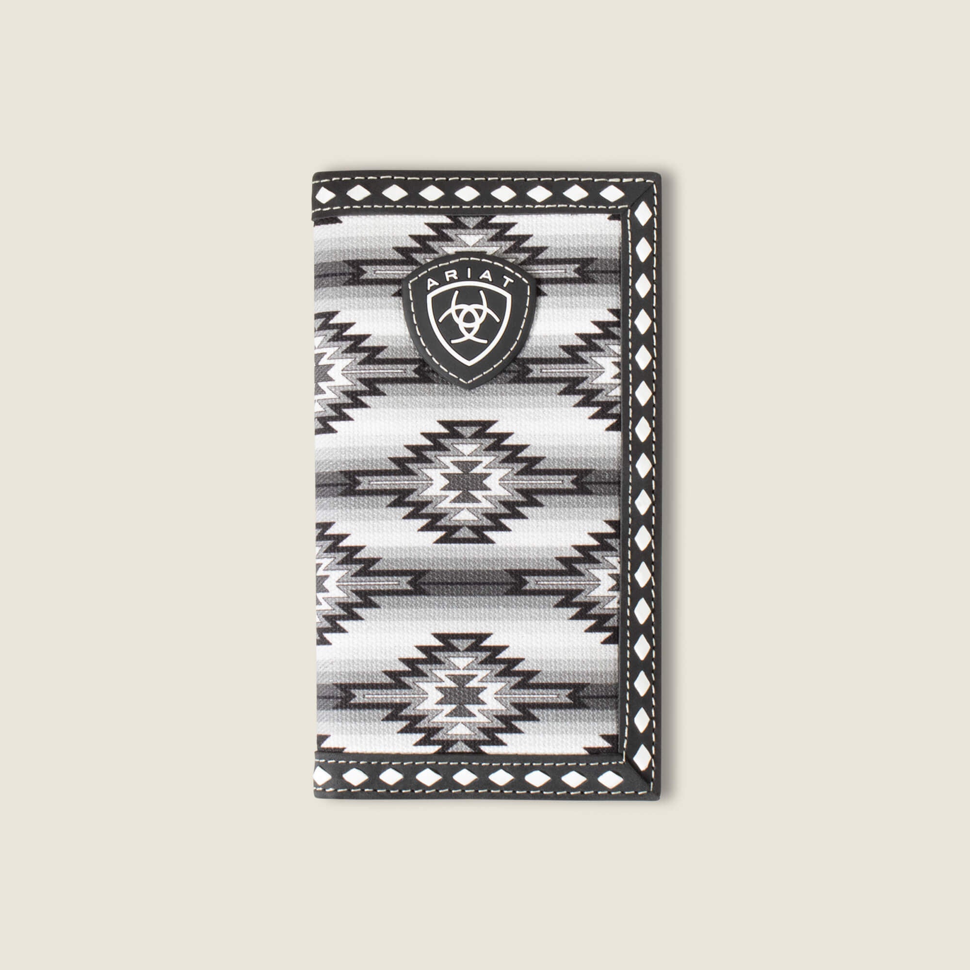 Southwest Diamond Rodeo Wallet Men - BLACK