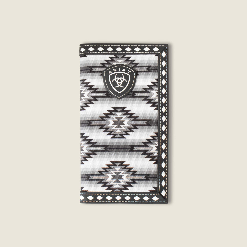 Southwest Diamond Rodeo Wallet Men - BLACK