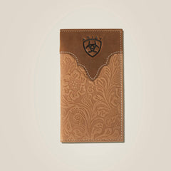 Tooled Leather Rodeo Wallet Men - BROWN