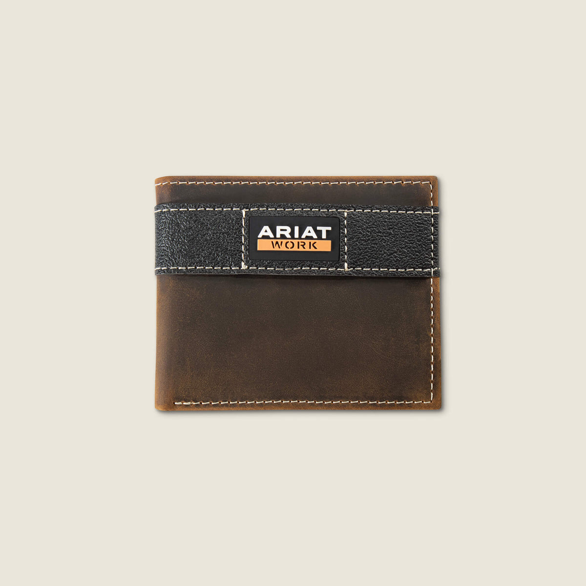 Work Canvas Bifold Wallet Men - BROWN