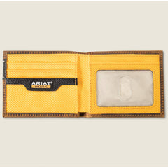 Work Canvas Bifold Wallet Men - BROWN
