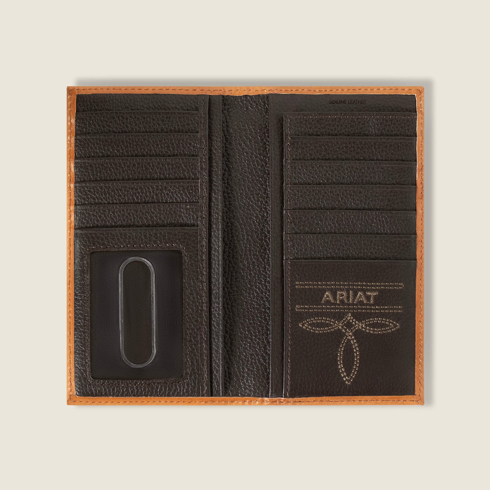 Southwest Emboss Rodeo Wallet Men - BROWN
