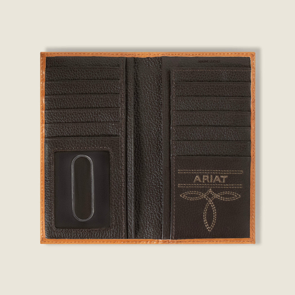 Southwest Emboss Rodeo Wallet Men - BROWN