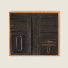 Southwest Emboss Rodeo Wallet Men - BROWN