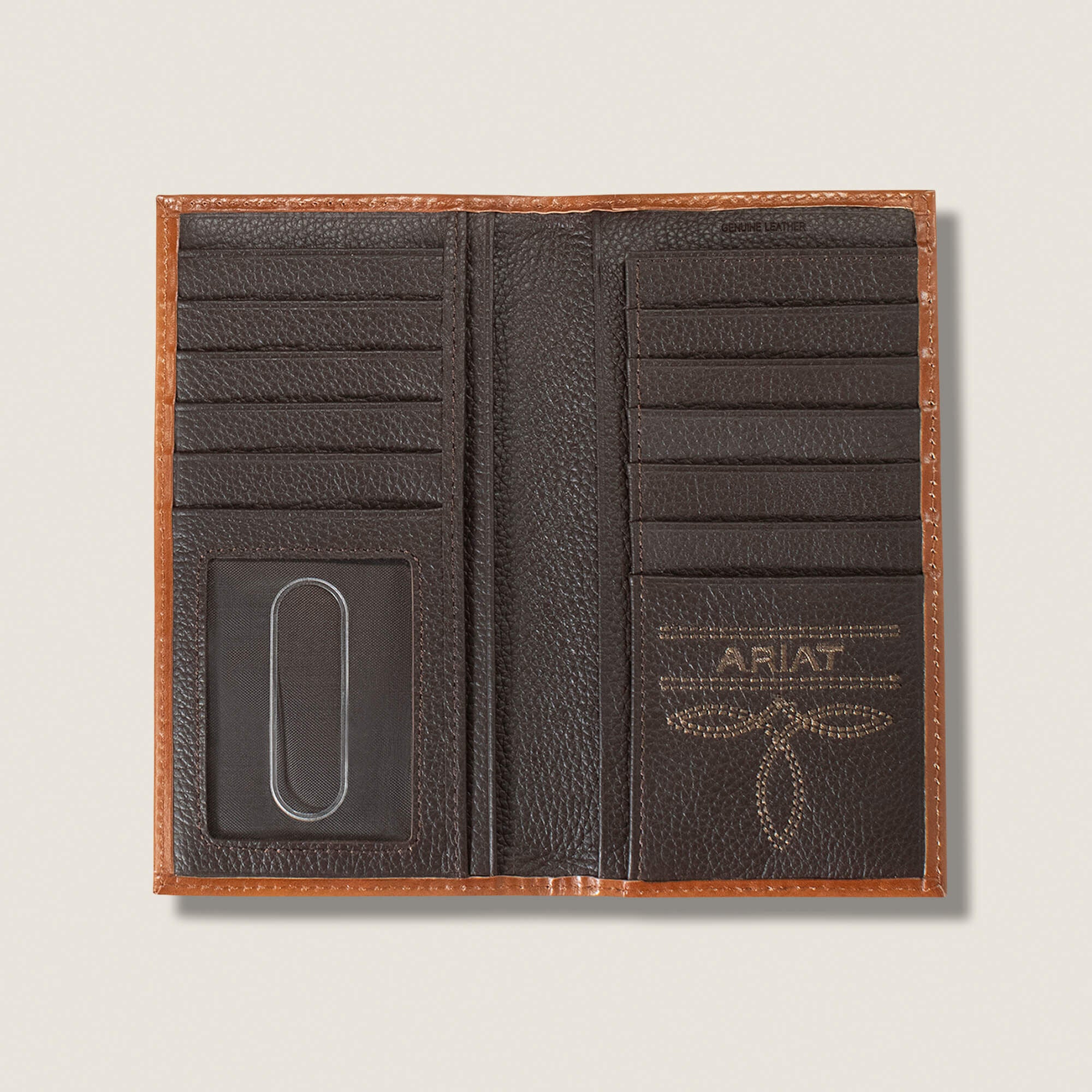 Weaved Rodeo Wallet Men - BROWN