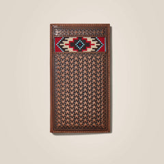 Rodeo Wallet Beaded Basketweave Men - TAN