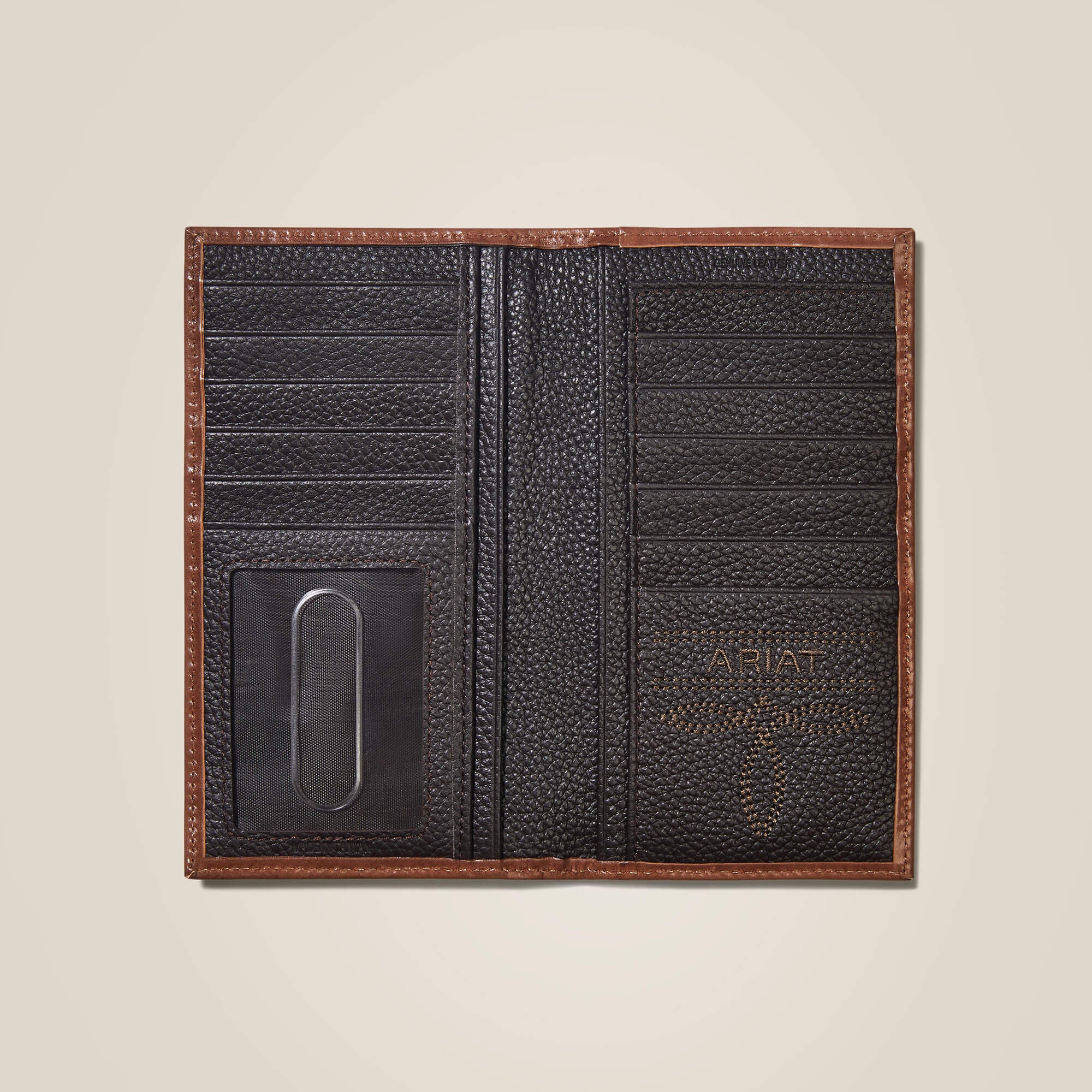 Rodeo Wallet Beaded Basketweave Men - TAN