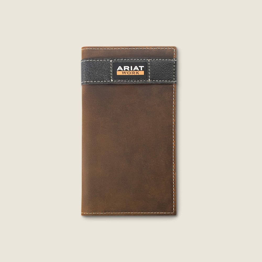Work Canvas Money Clip Wallet Men - BROWN
