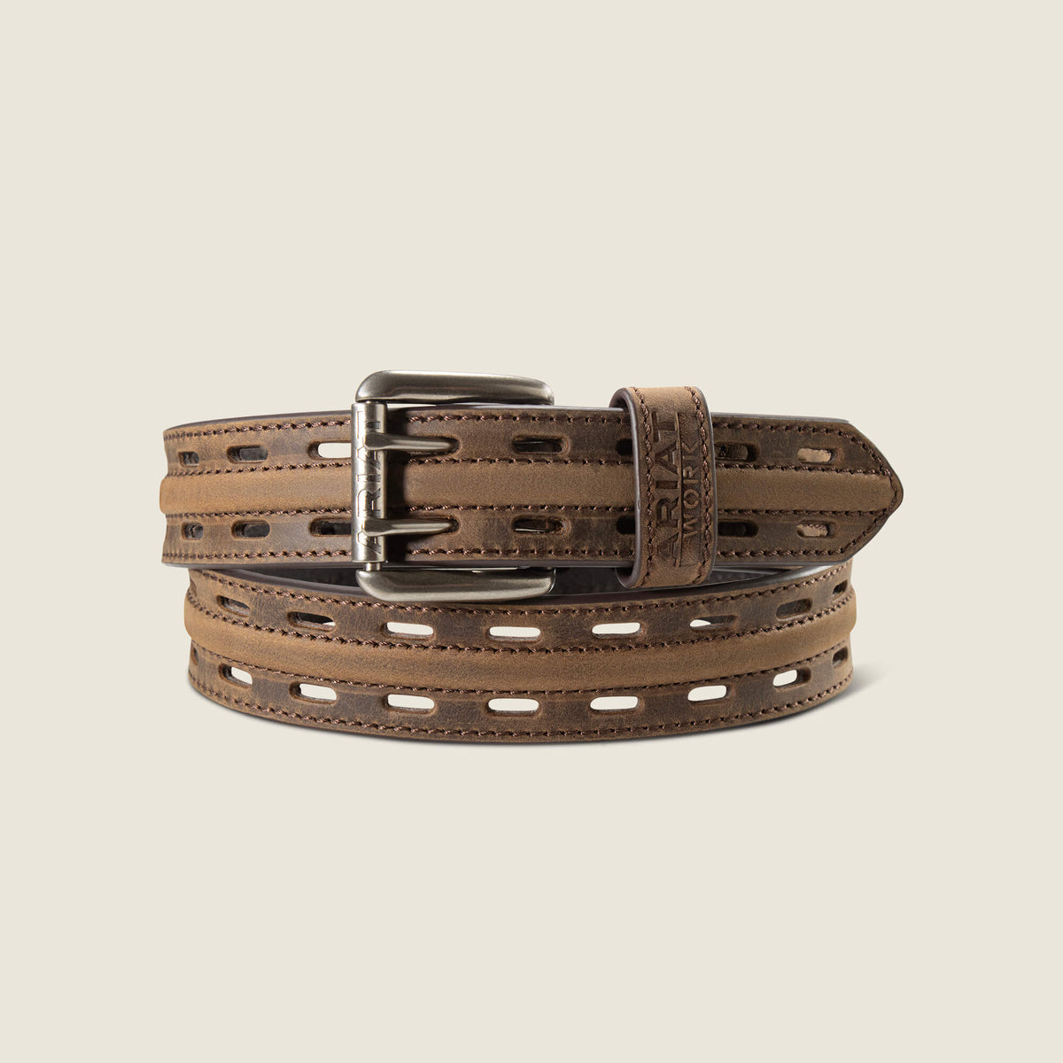 Work Double Prong Belt Men - BROWN