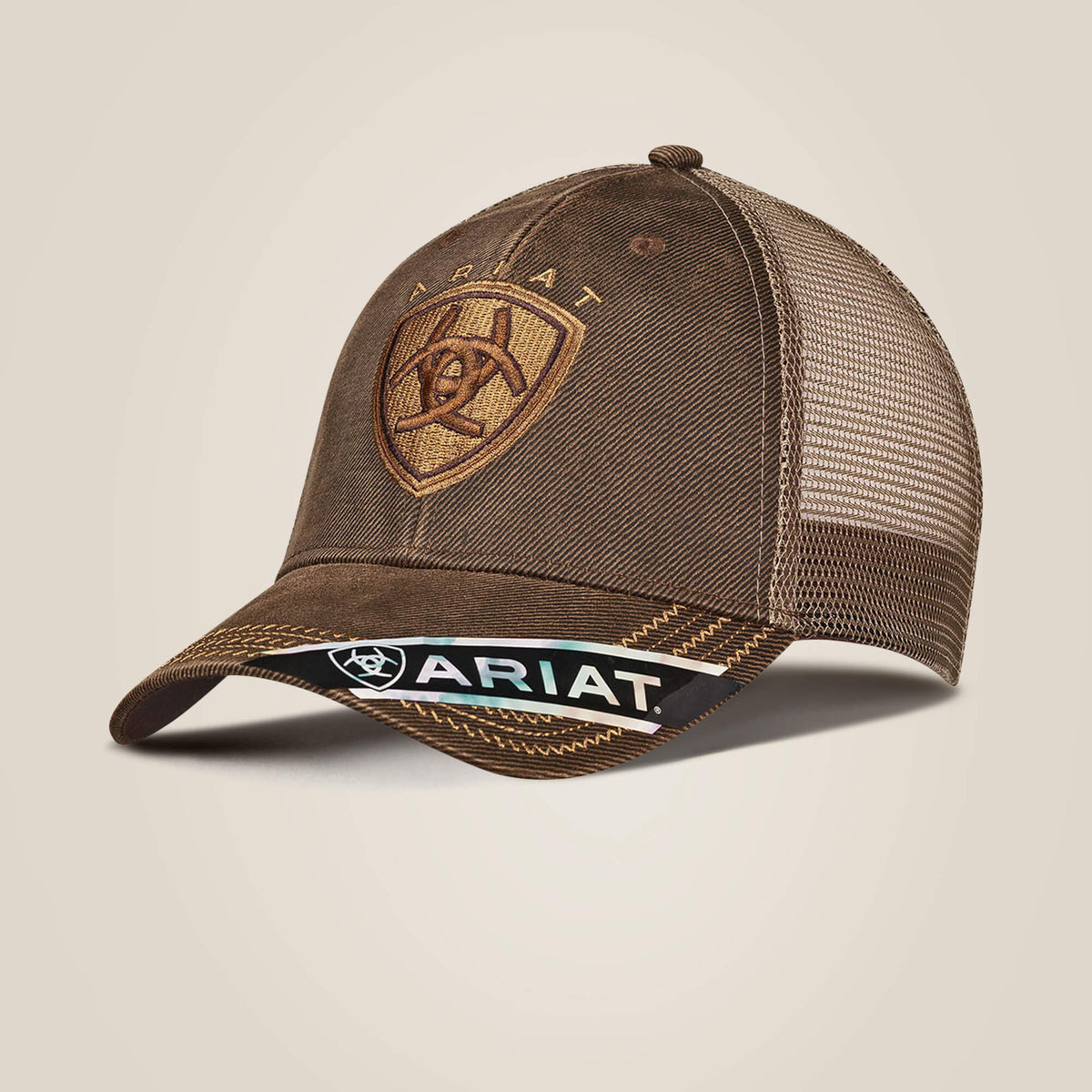 Structured Cap Men - BROWN OILSKIN