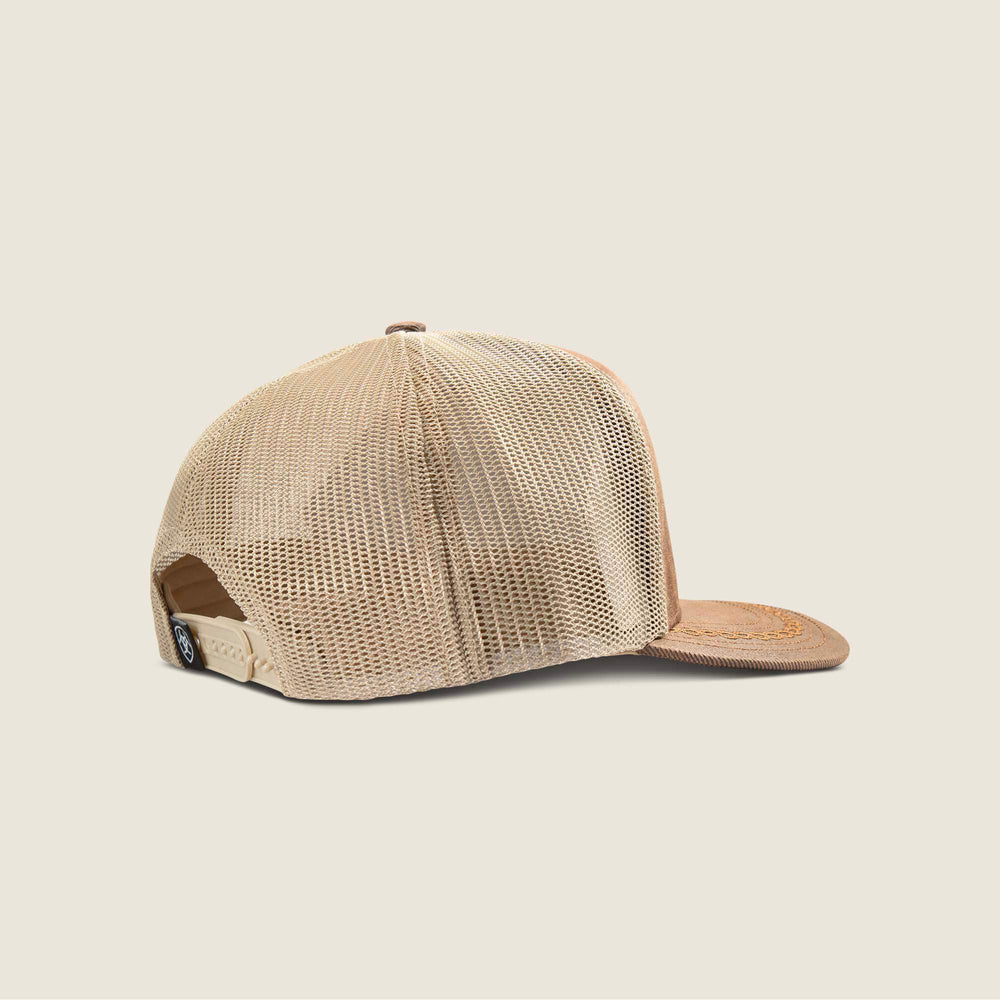 Oilskin Faux Leather Patch Cap Men - BROWN
