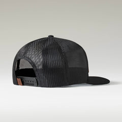 Leather Flag Patch Cap Men - BLACK
