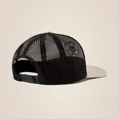Black Logo Patch Cap Men - WHITE