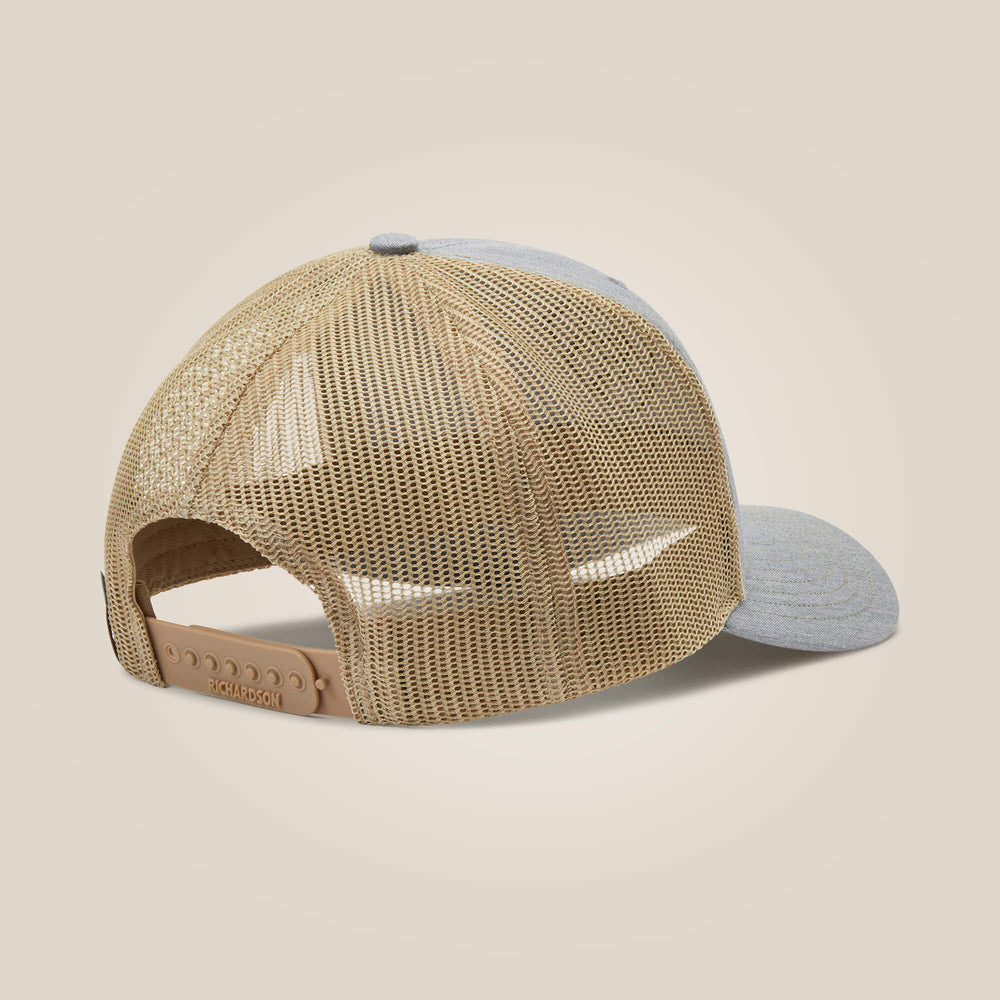 Stacked Logo Cap Men - GREY/TAN