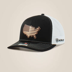 Usa flag patch logo cap Men - BLACK