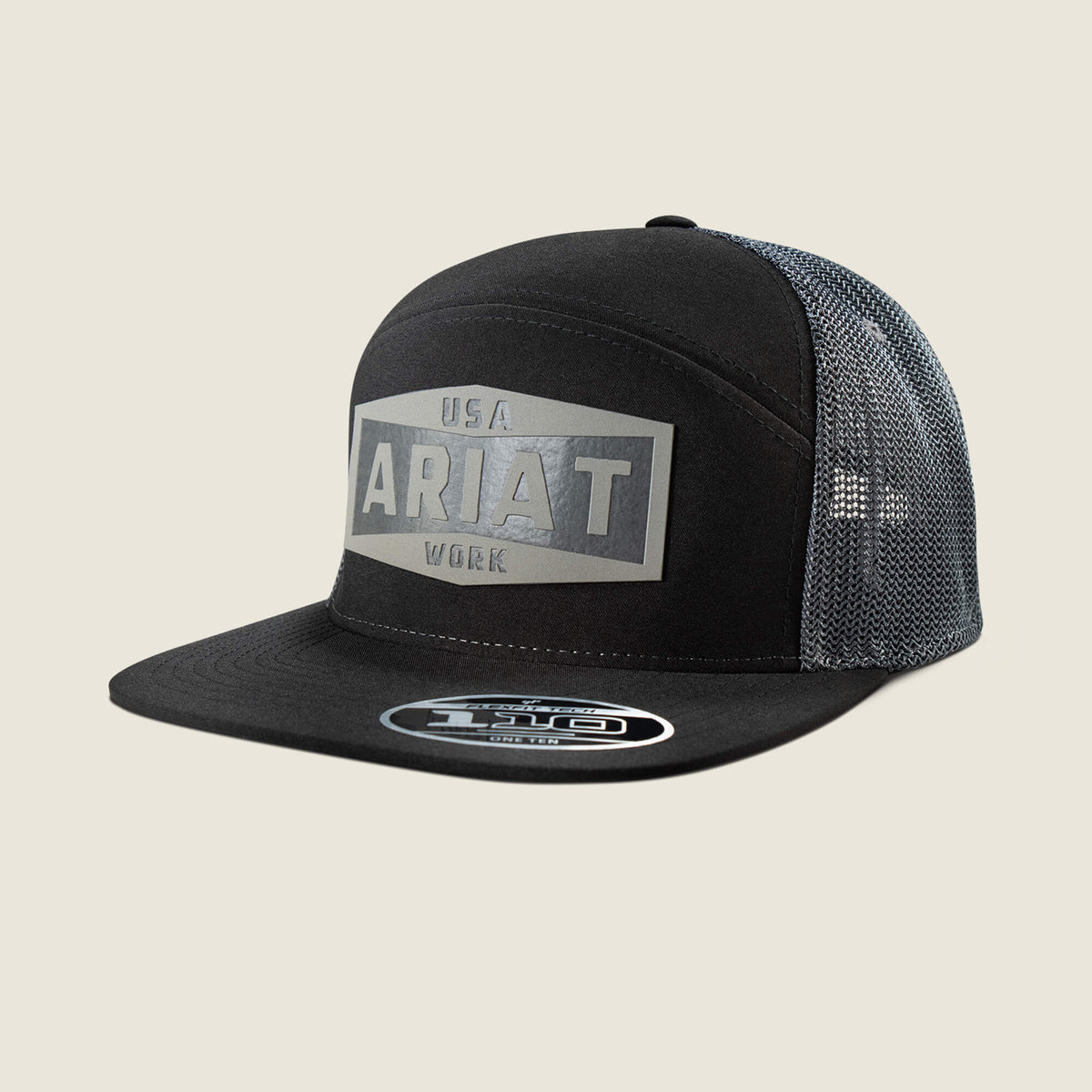 Ariat Work Leather Badge Snapback Cap Men - BLACK