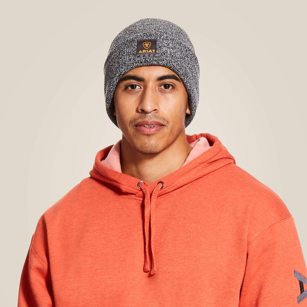 Rebar Beanie Men - BLACK/WHITE HEATHER