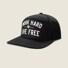 Work Hard Live Free Cap Men - BLACK