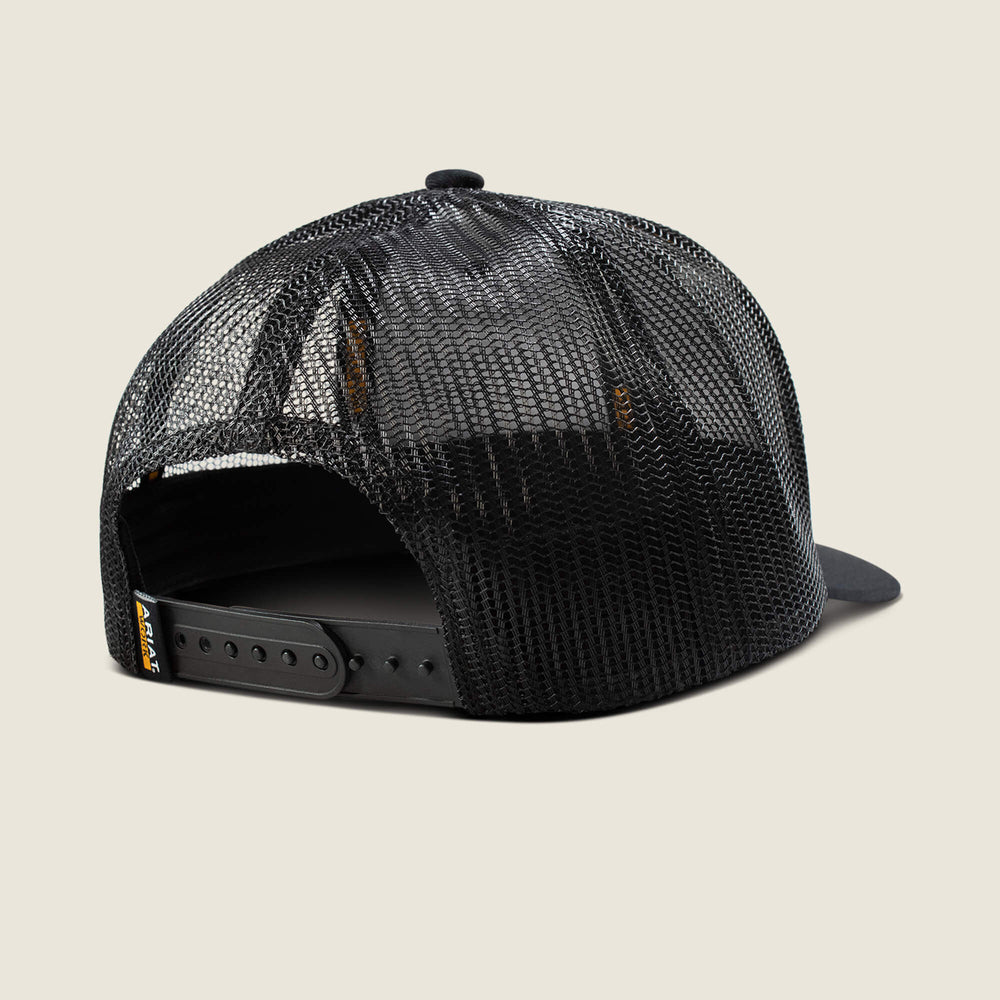 Work Hard Live Free Patch Snapback Cap Men - BLACK