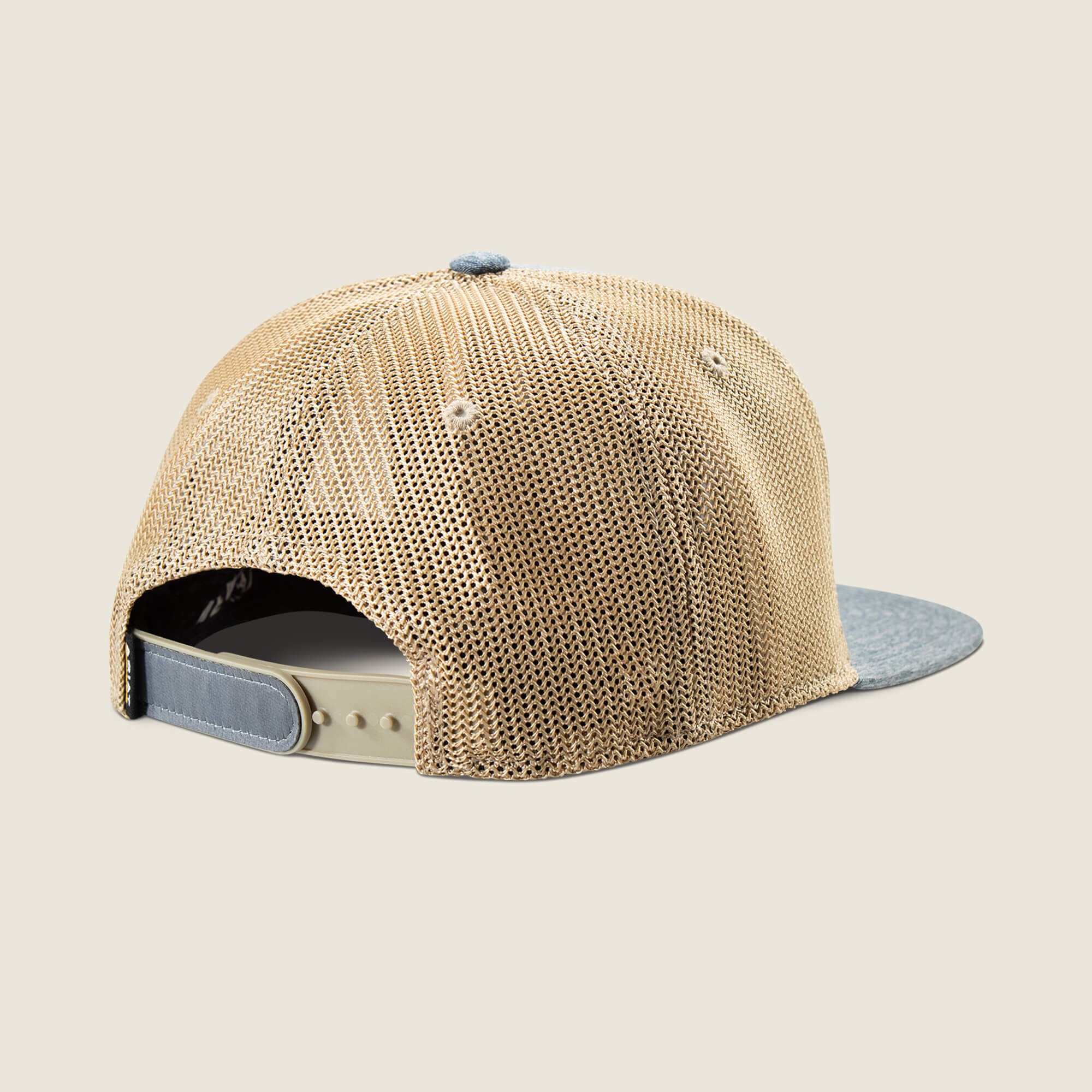 Ariat Work Leather Badge Snapback Cap Men - BLUE