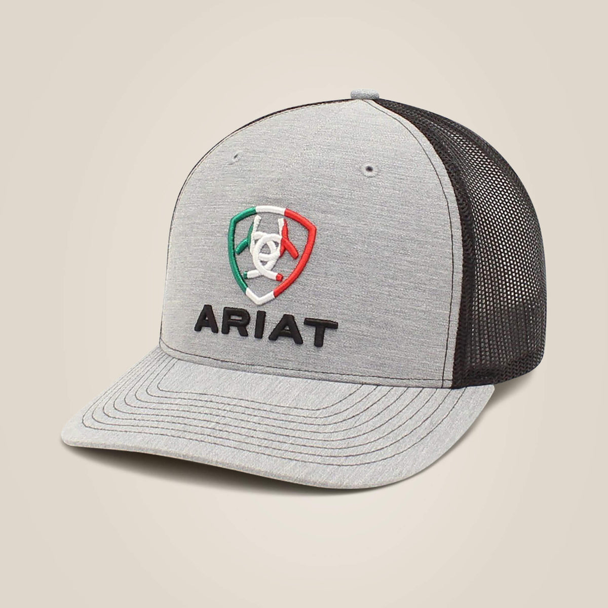 Mexico Flag Shield Cap Men - GRAY